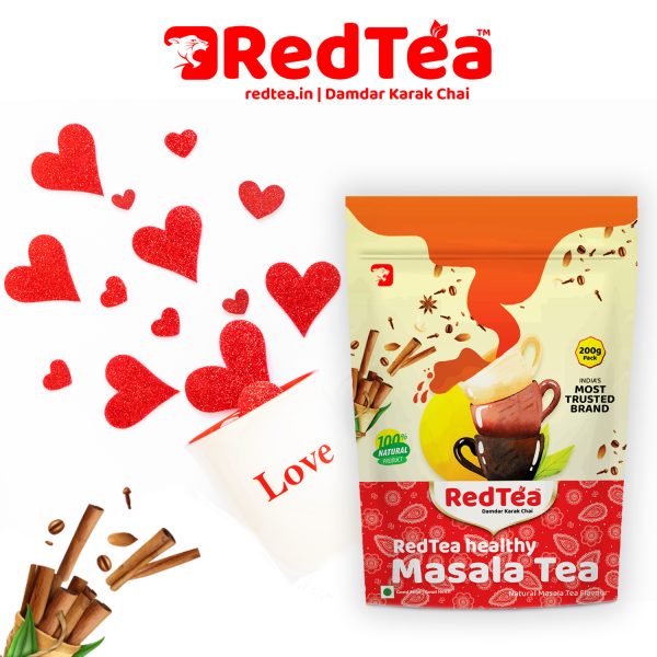 RedTea® Masala Chai + Premium Darjeeling Tea, Combo Pouch Pack of 2 | 400 gm - Image 6