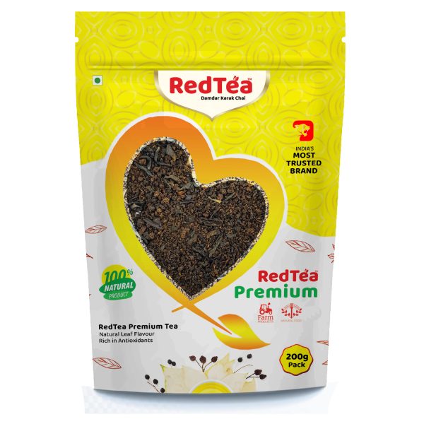 RedTea Premium Darjeeling Tea, Pouch Pack | Loose Leaf Tea for a Rich and Delightful Experience | 200 gm
