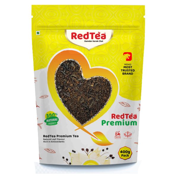 RedTea® Masala Chai + Premium Darjeeling Tea, Combo Pouch Pack of 2 | 400 gm - Image 10